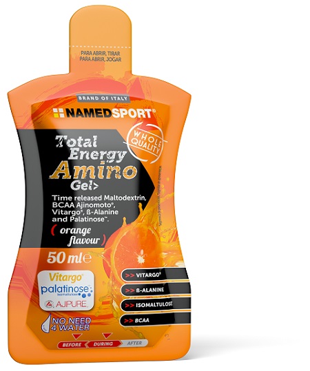 TOTAL ENERGY AMINO GEL ORANGE FLAVOUR 50 ML - Farmacia Mastrangelo 
