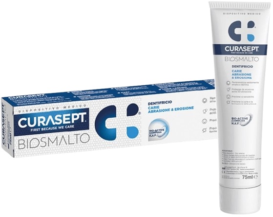 CURASEPT BIOSMALTO CARIE DENTIFRICIO 75 ML - Farmacia Mastrangelo 