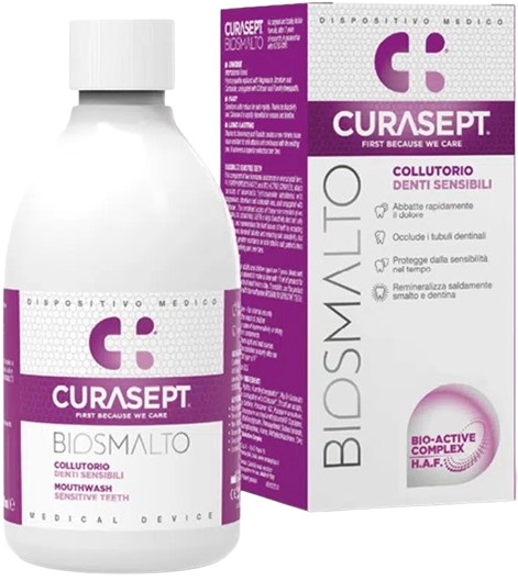 CURASEPT BIOSMALTO COLLUTORIO DENTI SENSIBILI 300 ML - Farmacia Mastrangelo 