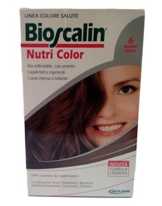 BIOSCALIN NUTRI COLOR 6 BIONDO SCURO SINCROB 124 ML - Farmacia Mastrangelo 
