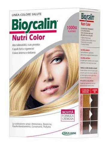 BIOSCALIN NUTRI COLOR 1000SS PLATINO SINCROB 124 ML - Farmacia Mastrangelo 