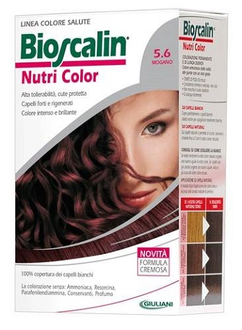 BIOSCALIN NUTRI COLOR 5,6 MOGANO SINCROB 124 ML - Farmacia Mastrangelo 