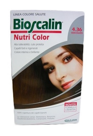 BIOSCALIN NUTRI COLOR 4,36 CIOCCOLATO SINCROB 124 ML - Farmacia Mastrangelo 