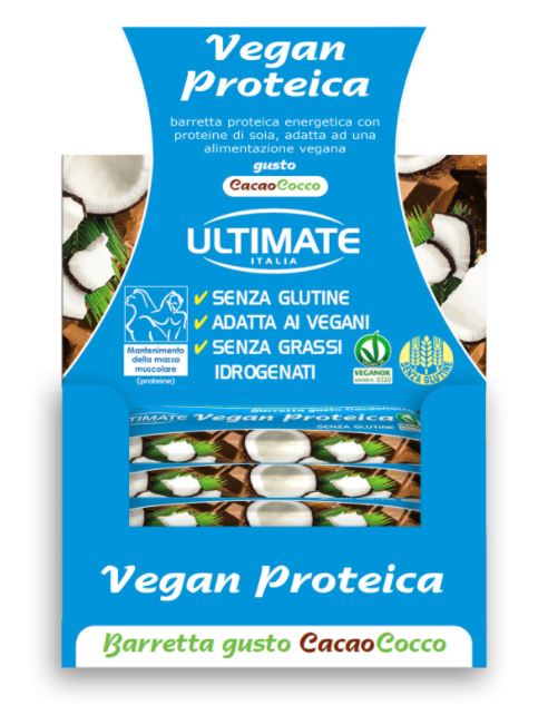 BARRETTA VEGAN PROTEICA CACAO/COCCO 24 PEZZI - Farmacia Mastrangelo 