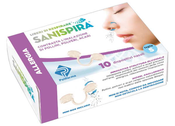 SANISPIRA ALLERGIA DISPOSITIVO NASALE 10 PEZZI TAGLIA L - Farmacia Mastrangelo 