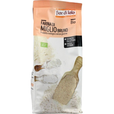 FARINA MIGLIO BRUNO SENZA GLUTINE BIO 375 G - Farmacia Mastrangelo 