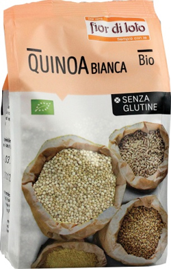 FIOR DI LOTO QUINOA BIANCA SENZA GLUTINE BIO 400 G - Farmacia Mastrangelo 