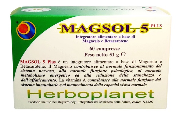 MAGSOL 5 PLUS 60 COMPRESSE - Farmacia Mastrangelo 