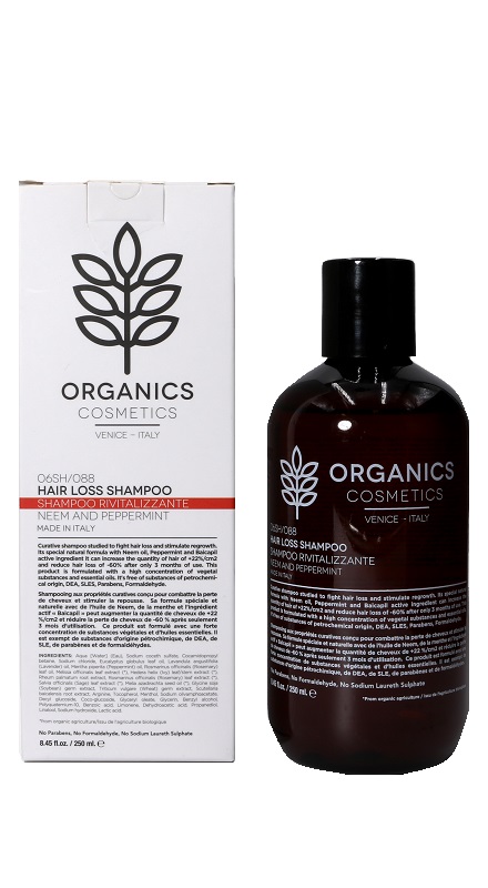ORGANICS PHARM HAIR LOSS SHAMPOO NEEM OIL AND PEPPERMINT 250 ML - Farmacia Mastrangelo 