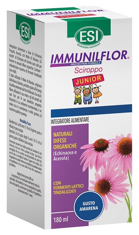 ESI IMMUNILFLOR SCIROPPO JUNIOR 180 ML - Farmacia Mastrangelo 