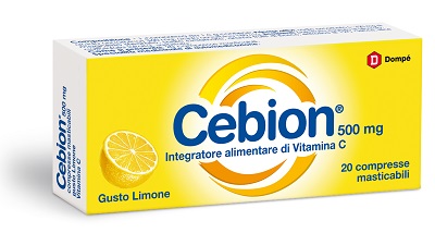 CEBION MASTICABILE LIMONE VITAMINA C 500 MG 20 COMPRESSE - Farmacia Mastrangelo 