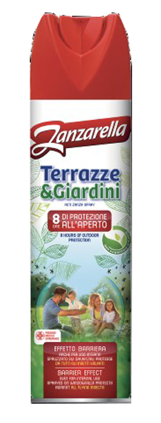ZANZARELLA AMBIENTE SPRAY TERRAZZE&GIARDINI 400 ML - Farmacia Mastrangelo 