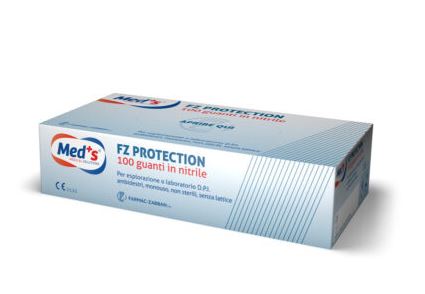 GUANTI MEDS PROTECTION Z NITRILE SENZA POLVERE DPI M - Farmacia Mastrangelo 