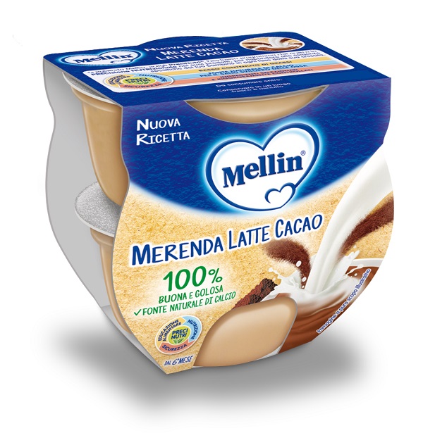 MELLIN MERENDA LATTE CACAO 2 X 100 G - Farmacia Mastrangelo 