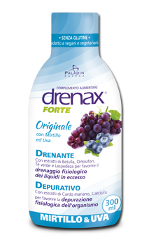 DRENAX FORTE ORIGINALE CON MIRTILLO E UVA 300 ML - Farmacia Mastrangelo 