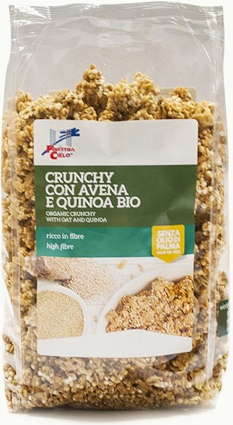CRUNCHY CON AVENA E QUINOA 375 G - Farmacia Mastrangelo 