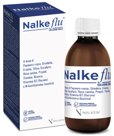 NALKEFLU SOLUZIONE ORALE 200 ML + 1  BUSTINA DA 2,5 G - Farmacia Mastrangelo 