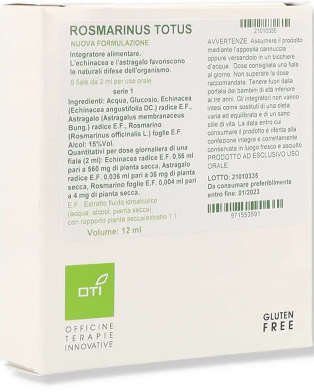 ROSMARINUS TOTUS NUOVA FORMULAZIONE 1SERIE 6FIALE GLUCOSATE 2ML - Farmacia Mastrangelo 
