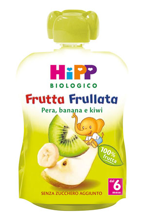 HIPP BIO FRUTTA FRULLATA PERA BANANA KIWI 90 G - Farmacia Mastrangelo 