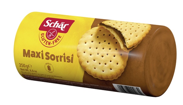 SCHAR MAXI SORRISI BISCOTTI CON CREMA AL CACAO 250 G - Farmacia Mastrangelo 