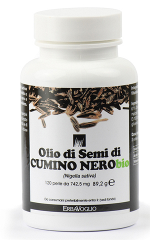 OLIO SEMI CUMINO NERO BIO - 120 PERLE - Farmacia Mastrangelo 