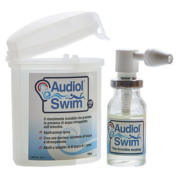 AUDIOLSWIM SOLUZIONE RIVESTIMENTO CANALE UDITIVO COME BARRIERA IDROREPELLENTE - Farmacia Mastrangelo 