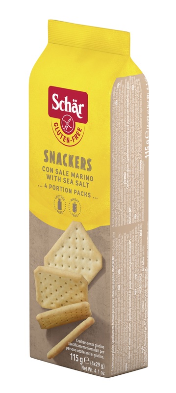 SCHAR SNACKERS CRACKERS CON SALE MARINO SENZA LATTOSIO 4 PORZIONI DA 29 G - Farmacia Mastrangelo 