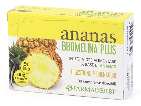 ANANAS BROMELINA PLUS 30 COMPRESSE - Farmacia Mastrangelo 