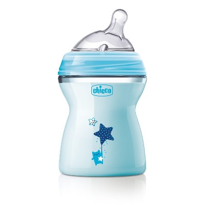 CHICCO BIBERON NATFEEL 2M+ BOY 250 ML - Farmacia Mastrangelo 