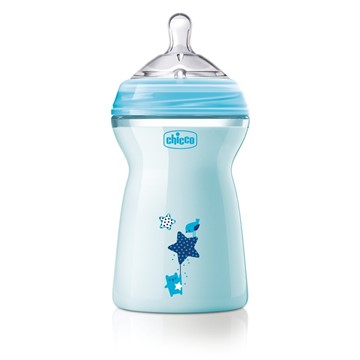 CHICCO BIBERON NATURAL FEELING 6 M+ BOY 330 ML - Farmacia Mastrangelo 