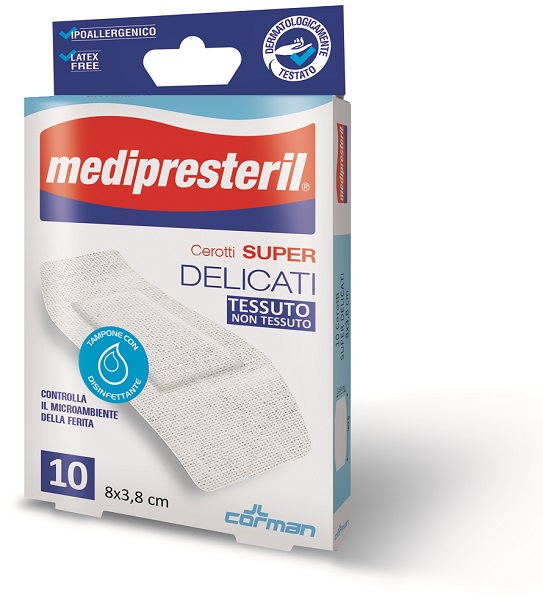 MEDIPRESTERIL CEROTTI DELICATI SUPER 8 X 3,8 10 PEZZI - Farmacia Mastrangelo 