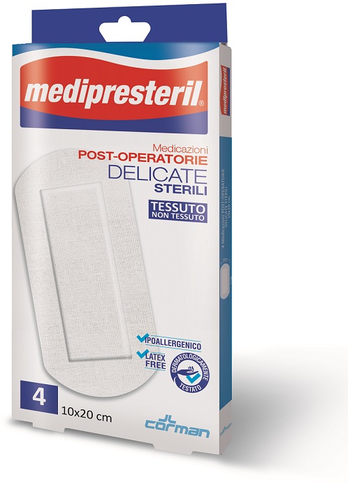 MEDICAZIONE POST OPERATORIA MEDIPRESTERIL DELICATA TNT 10X20CM 5 PEZZI - Farmacia Mastrangelo 