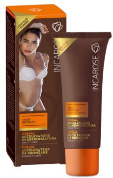 INCAROSE MAXI BRONZE CREMA ACCELERATORE DI ABBRONZATURA 125 ML - Farmacia Mastrangelo 