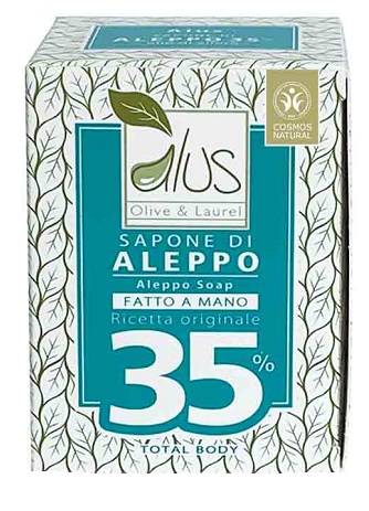 ALUS OLIVE & LAUREL SAPONE DI ALEPPO FATTO A MANO 35% 200 G - Farmacia Mastrangelo 