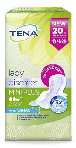 PANNOLONE SAGOMATO TENA DISCREET MINI PLUS WINGS 16 PEZZI - Farmacia Mastrangelo 
