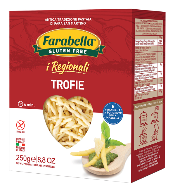 FARABELLA TROFIE I REGIONALI PASTA FRESCA STABILIZZATA 250 G - Farmacia Mastrangelo 