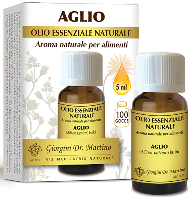 AGLIO OLIO ESSENZIALE NATURALE 5 ML - Farmacia Mastrangelo 