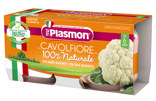 PLASMON OMOGENEIZZATO CAVOLFIORE 2 X 80 G - Farmacia Mastrangelo 