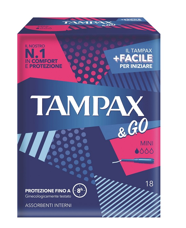 TAMPAX & GO MINI 18 PEZZI - Farmacia Mastrangelo 
