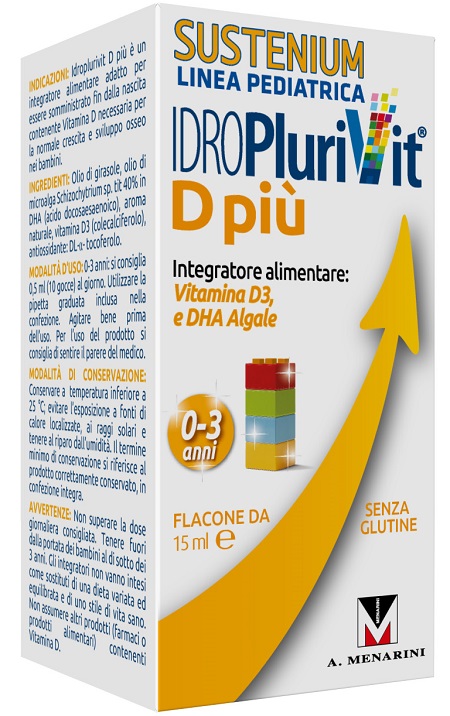 IDROPLURIVIT D+ SUSTENIUM 15 ML - Farmacia Mastrangelo 