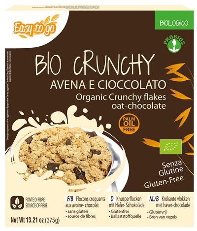 EASY TO GO BIO CRUNCHY AVENA E CIOCCOLATO 375 G - Farmacia Mastrangelo 