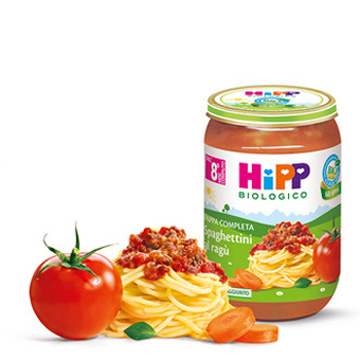 HIPP BIO SPAGHETTINI AL RAGU' 220 G - Farmacia Mastrangelo 