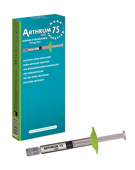 SIRINGA INTRA-ARTICOLARE ARTHRUM VISC 75 MONO INJECTION ACIDO IALURONICO 3 ML - Farmacia Mastrangelo 