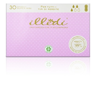 ILLEDI ASSORBENTI SUPER MINI 180 MM 30 PEZZI - Farmacia Mastrangelo 