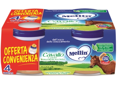 MELLIN OMOGENEIZZATO CAVALLO 4 X 80 G - Farmacia Mastrangelo 