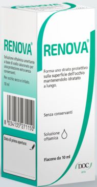 RENOVA COLLIRIO SOSTITUTO LACRIMALE A BASE DI ACIDO IALURONICO 0,4% FLACONE DA 10 ML SENZA CONSERVANTI - Farmacia Mastrangelo 