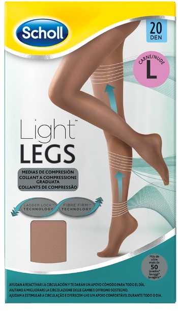 SCHOLL LIGHTLEGS 20 DENARI TAGLIA L COLORE NUDE 1 PAIO - Farmacia Mastrangelo 