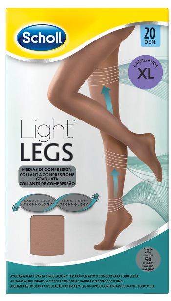 SCHOLL LIGHTLEGS 20 DENARI TAGLIA XL COLORE NUDE 1 PAIO - Farmacia Mastrangelo 