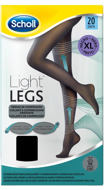 SCHOLL LIGHTLEGS 20 DENARI TAGLIA XL COLORE NERO 1 PAIO - Farmacia Mastrangelo 