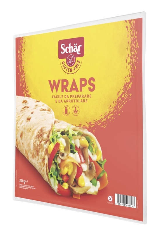 SCHAR WRAPS PIADINA ARROTOLABILE SENZA LATTOSIO 240 G - Farmacia Mastrangelo 